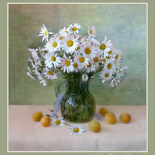 Схема вышивки «ромашки»