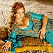 Схема вышивки «Девушка»