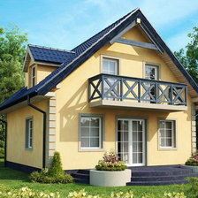 Схема вышивки «дом»