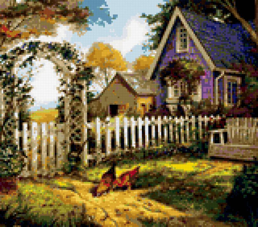 Домик в деревне - домик - предпросмотр