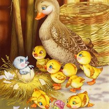 Схема вышивки «утята»