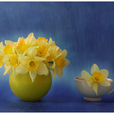 Схема вышивки «нарцисы»