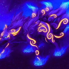 Схема вышивки «Волк»