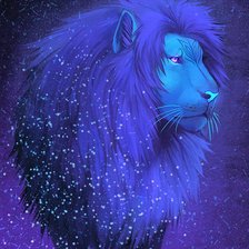 Схема вышивки «Лев»