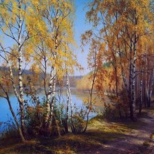 Схема вышивки «золотая осень»