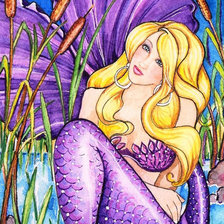 Схема вышивки «русалка»