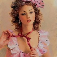 Схема вышивки «Кокетка»