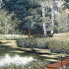 Схема вышивки «летний пейзаж»