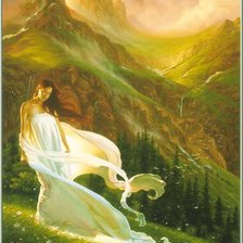 Схема вышивки «Девушка»