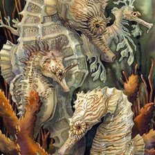 Схема вышивки «Морской конёк»