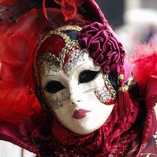 Схема вышивки «маска»