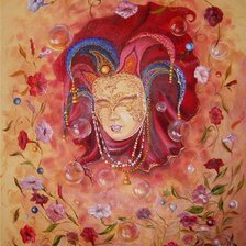 Схема вышивки «маска»