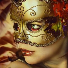 Схема вышивки «маска»