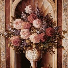 Схема вышивки «Ваза в нише»