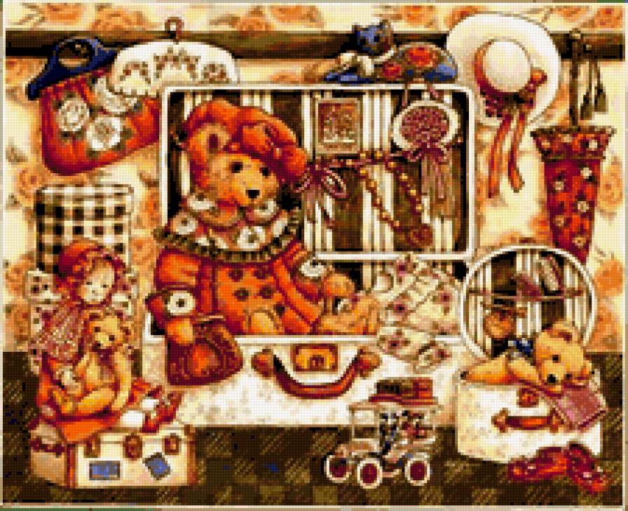 Машаня с радикюлем - пушистые комочки, мишки - предпросмотр