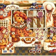 Схема вышивки «Машаня с радикюлем»