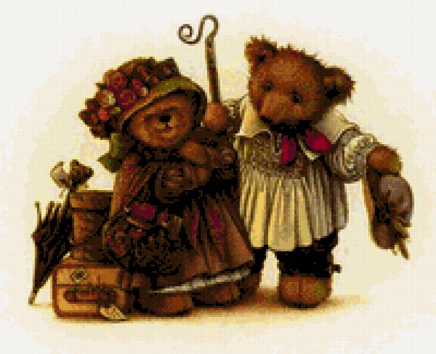 Мишаня с Машаней - мишки, пушыстые комочки - предпросмотр