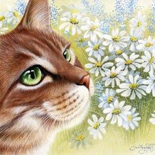 Схема вышивки «кошечка 2»