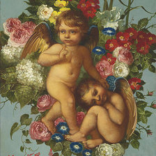 Схема вышивки «ангелочки»