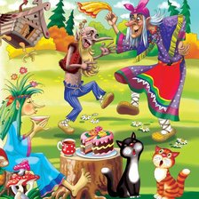 Схема вышивки «баба-яга»