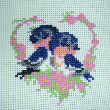 Схема вышивки «Ласточки»