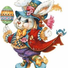 Схема вышивки «Пасхальный кролик»