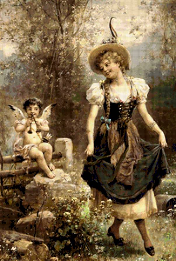 Пастушок - девушки, ангелы, картины - предпросмотр