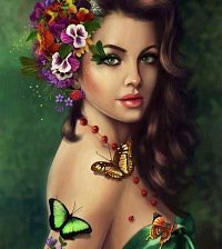 Схема вышивки «Жаркий полдень»