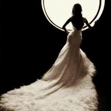 Схема вышивки «девушка в платье»