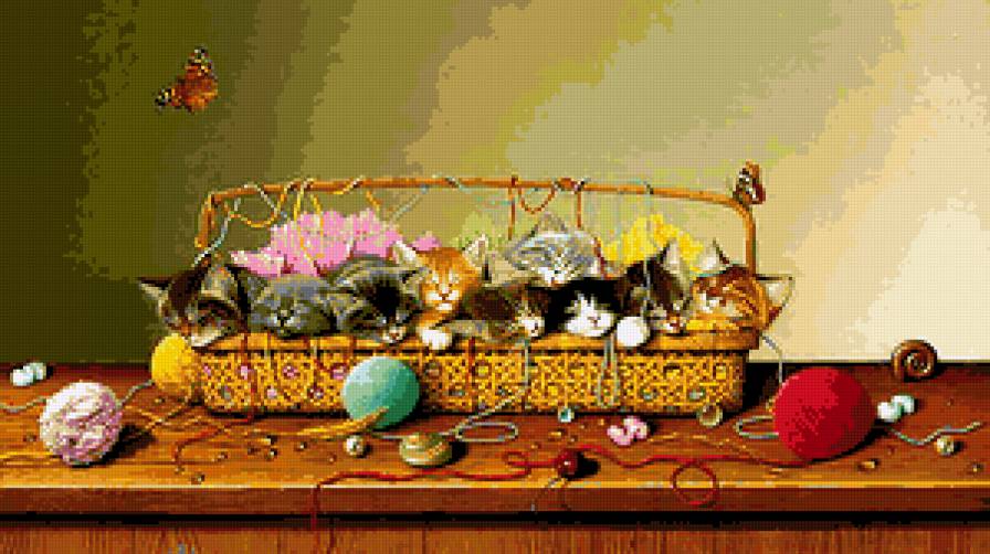 Помошнички - пушистые комочки, котята - предпросмотр