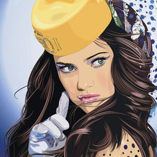 Схема вышивки «девушка»