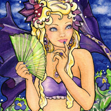 Схема вышивки «русалка»