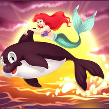 Схема вышивки «русалочка»