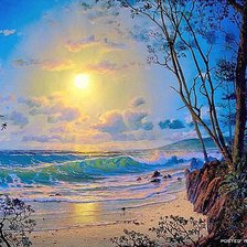 Схема вышивки «Гудзонский пролив:Ззакат»