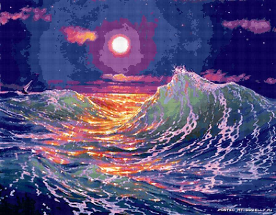 Тихий океан: Закат - закат, природа, море - предпросмотр