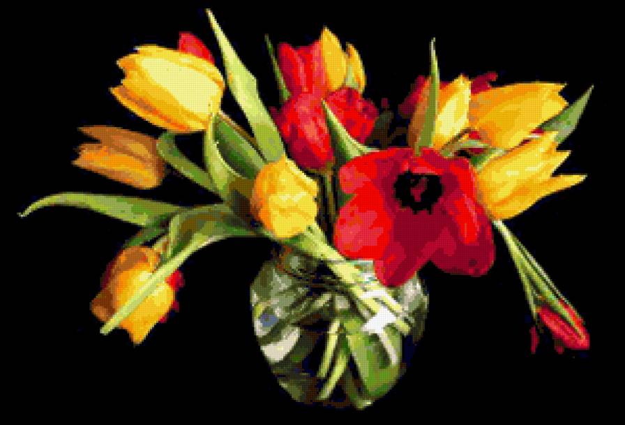 тюльпани - тюльпани, букет, квіти - предпросмотр