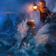 Схема вышивки «Русалочка»