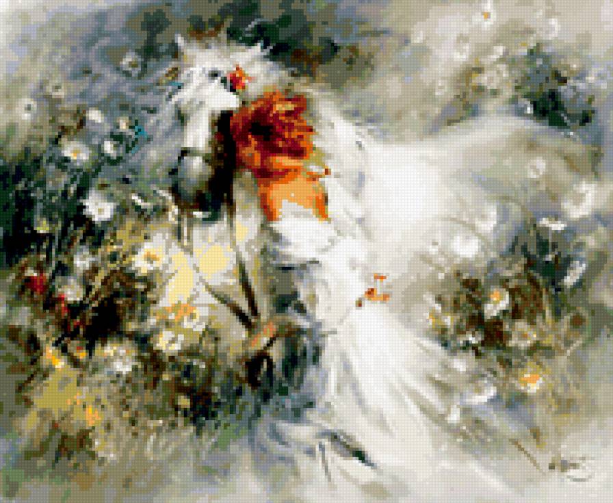 Верный друг - дружба, лошадь, девушка - предпросмотр