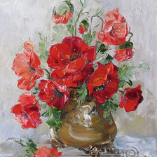 Схема вышивки «Маки»