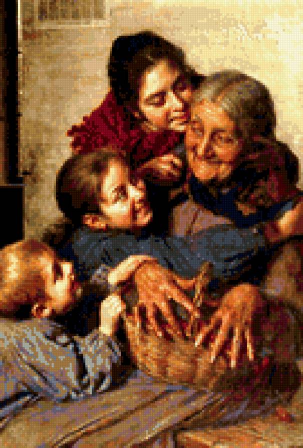 Бабушка - дети, бабушка - предпросмотр