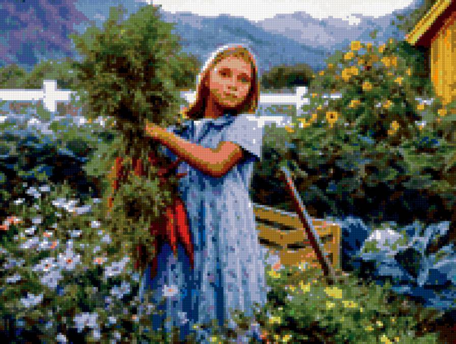 Помошница - девочка - предпросмотр