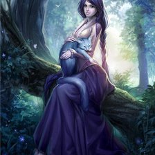 девушка с котом