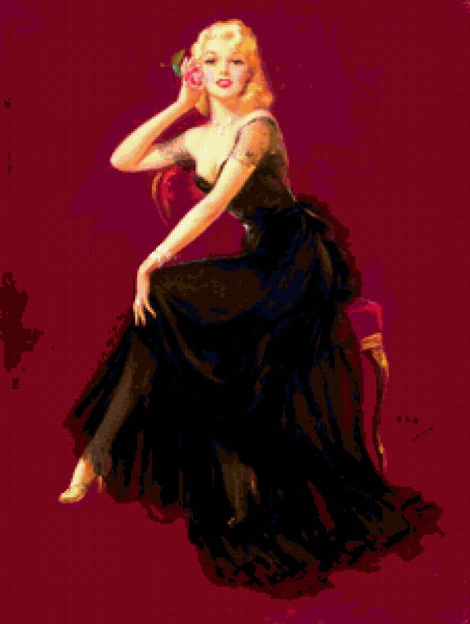 девушка в черном - предпросмотр