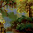 Предпросмотр схемы вышивки «лесное озеро» (№307548)