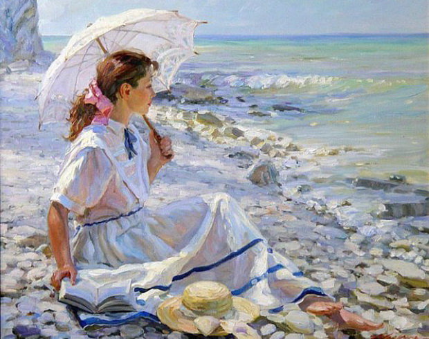 Девушка и море - оригинал