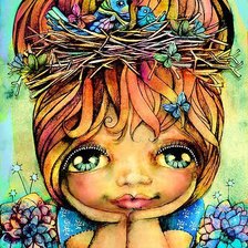 Схема вышивки «детский рисунок»