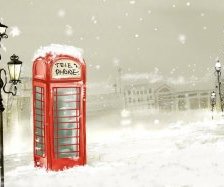 Схема вышивки «Зимний пейзаж»