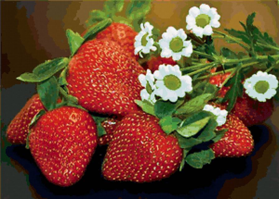 Они настоящие - цветы, клубника, ягоды - предпросмотр