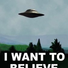 Схема вышивки «I WANT TO BELIEVE»