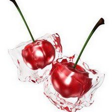 Схема вышивки «вишни во льду»